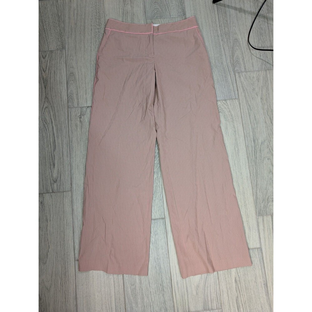Express Design Y2K Correspondent Dress Pants Women Wide leg‎ 6 Stripe 30x32 126